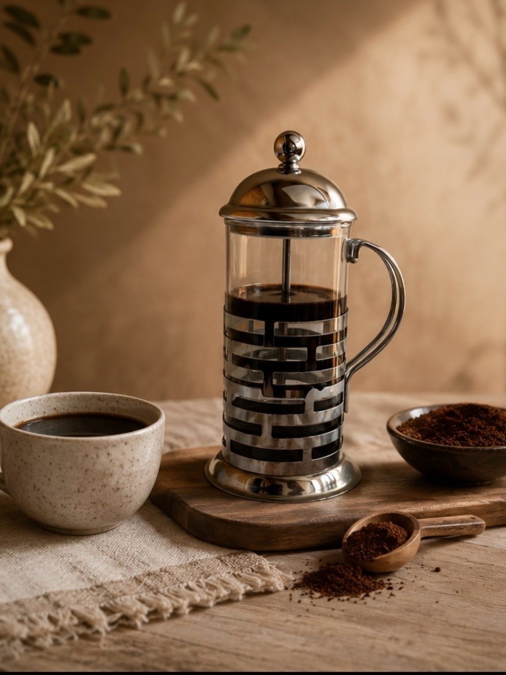 Pyrex Stainless Steel French Press Coffee Press Maker